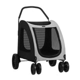 i.Pet Pet Stroller Dog Pram Large Carrier Cat Travel Foldable Strollers 4 Wheels Trolley PET-STROLLER-112-BW