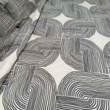 Hotel Living 3 Pce Light Weight Comforter Set Queen/King Oscar Curves V442-ATX-COMFORTER-OSCARO7-CHARCOAL-QS