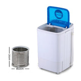 Devanti Portable Washing Machine 4.6KG Blue PWM-S-46-BU