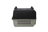 YES4PETS Large Plastic Kennels Pet Carrier Dog Cat Cage Crate With Handle and Wheel Black V278-HKX-0004-BLACK