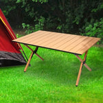 Levede Folding Camping Table Portable Oak OD1041