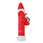 Jingle Jollys Christmas Inflatable Santa Archway 2.3M Outdoor Decorations Lights XMAS-INF-SANDOOR-10FT