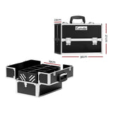 Embellir Portable Cosmetic Beauty Makeup Case- Black CASE-MU-HZ7002-BK