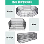 i.Pet 24" 8 Panel Dog Playpen Pet Fence Exercise Cage Enclosure Play Pen PET-DOGPLAYPEN-24