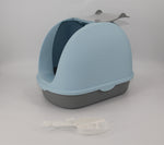 YES4PETS Portable Hooded Cat Toilet Litter Box Tray House with Handle and Scoop Blue V278-MSP-0007-BLUE