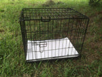 YES4PETS 24' Collapsible Metal Dog Crate Puppy Cage Cat Carrier With Mat V278-CR24WMAT