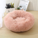 Pet Dog Bedding Warm Plush Round Comfortable Nest Comfy Sleeping kennel Pink Large 90cm V360-PTDB0000-PK-L