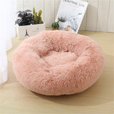 Pet Dog Bedding Warm Plush Round Comfortable Nest Comfy Sleep kennel Pink XL 100 V360-PTDB0000-PK-XL