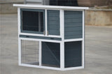 YES4PETS L Double Storey Rabbit Hutch Guinea Pig Cage , Ferret cage W Pull Out Tray V278-RH335