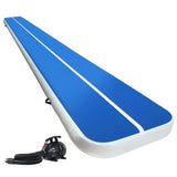 Everfit 6X1M Inflatable Air Track Mat 20CM Thick with Pump Tumbling Gymnastics Blue ATM-6-1-02M-BL-AP