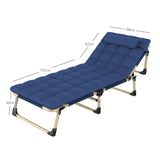 KILIROO Adjustable Portable Folding Bed with Mattress and Headrest KR-FBM-101-KX V227-5227715011111