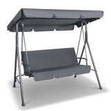 Milano Outdoor Steel Swing Chair - Grey ABM-401483