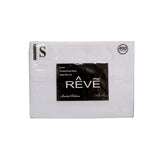 400TC Reve 100% Cotton Sateen Sheet Set White Single V442-ABR-SHEETS-400TCREVE-WHITE-SB