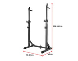 Commercial Squat Rack Adjustable Pair Fitness Exercise Weight Lifting Gym Barbell Stand V63-826911