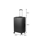 Slimbridge 24" Inch Luggage Suitcase Black 24 inch LG1008-24-BK