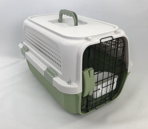 YES4PETS Medium Dog Cat Rabbit Crate Pet Kitten Carrier Parrot Cage Grey Green V278-BH-4-M-GREEN