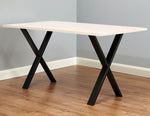 X Shaped Table Bench Desk Legs Retro Industrial Design Fully Welded V63-824291