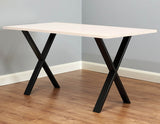 X Shaped Table Bench Desk Legs Retro Industrial Design Fully Welded V63-824291