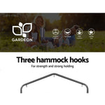 Gardeon Outdoor Hammock Chair with Stand Swing Hanging Hammock with Pillow Grey HM-CHAIR-PILLOW-GREY-U