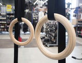 Wooden Gymnastic Rings Olympic Gym Strength Training V63-822581