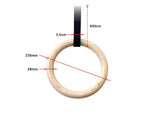 Wooden Gymnastic Rings Olympic Gym Strength Training V63-822581