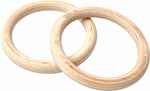 Wooden Gymnastic Rings Olympic Gym Strength Training V63-822581