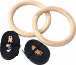 Wooden Gymnastic Rings Olympic Gym Strength Training V63-822581