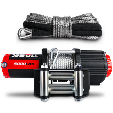 X-BULL Electric Winch 12V 5000LBS Wireless Steel Cable ATV Boat With 13M Synthetic Rope V211-AUEB-AXEW003XBSR002