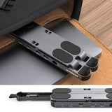 mbeat Stage P5 Portable Laptop Stand with USB-C Docking Station - Space Grey V186-MB-STD-P5GRY