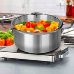 SOGA Stainless Steel 32cm Casserole With Lid Induction Cookware CASSEROLESS422832CM