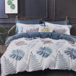 Destiny 100% Cotton Reversible Quilt Cover Set Queen V442-ATX-QUILTCS-DESTINY-BLUE-QS