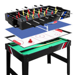4-in-1 Games Table Soccer Foosball Pool Table Tennis Air Hockey Home Party Gift SOCCER-4T-121-4IN