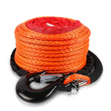 ZESUPER Winch Rope 9.5MM X 30M Dyneema SK75 Hook Synthetic Car Tow Recovery Cable Hook V211-AUEB-WR006