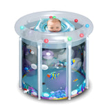 Portable Children Pool Home Transparent Inflatable PVC Bathtub Barrel Bucket V201-HLYT002-CL