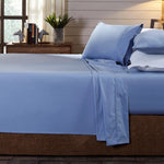 Royal Comfort - 250TC 100% Organic Cotton 4 Piece Sheet Set - Double - Indigo ABM-205360