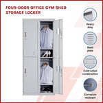 Four-Door Office Gym Shed Storage Locker V63-834581