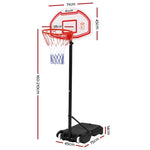 Everfit 2.1M Basketball Hoop Stand System Adjustable Portable Pro Kids White BAS-HOOP-210-L-WH