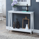 Sarantino Grace A-Frame Console Table - White TBL-500-5JJ-WH