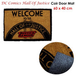 DC Comics Coir Door Mat - Hall Of Justice V442-ABR-FLOORR-HALLOFJUSTICE-MULTI-RE