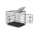 i.Pet 24" Dog Cage Crate Kennel 3 Doors PET-DOGCAGE-24