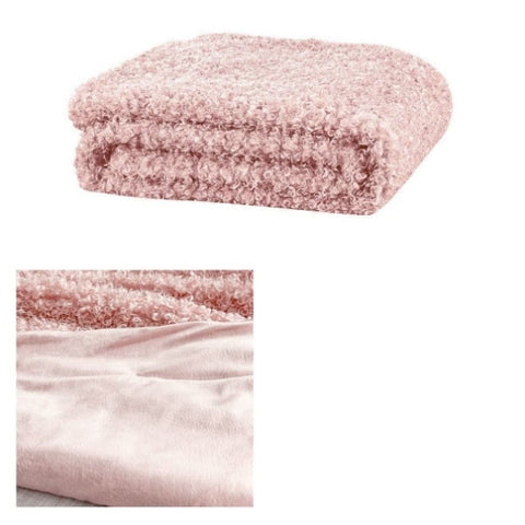 J.Elliot Home Lyla Faux Sheep Fur Throw Rug Peach V442-IDC-THROW-LYLA-PEACH-RE