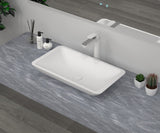Lite Basin Cast stone - Solid Surface Basin 600mm V567-PS-2232B