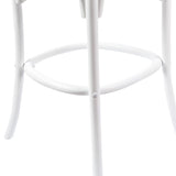 Aster Crossback Bar Stools Dining Chair Solid Birch Timber Rattan Seat - White V315-VOD-CAFE-12