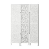 Artiss 3 Panel Room Divider Screen 122x170cm Clover White RD-4016-3P-WH