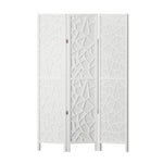 Artiss 3 Panel Room Divider Screen 122x170cm Clover White RD-4016-3P-WH