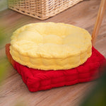 SOGA 2X Yellow Round Cushion Soft Leaning Plush Backrest Throw Seat Pillow Home Office Decor ROUNDCU95X2