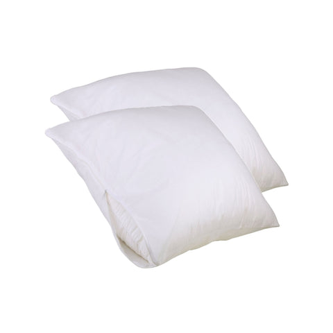 Set of 2 Stain Resistant Pillow Protectors European V442-ABR-PILLOWP-SETOF2STAINRESISTANT-WHITE-EU