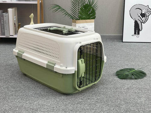 YES4PETS Medium Dog Cat Rabbit Crate Pet Kitten Carrier Parrot Cage Green V278-BH-2-M-SKYLIGHT-GREEN