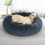 PaWz Pet Bed Cat Dog Donut Nest Calming XXXL Dark Grey XXX-Large JC1058-XXXL-BL