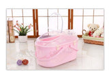 YES4PETS Small Dog Cat Crate Pet Rabbit Guinea Pig Ferret Carrier Cage With Mat-Pink V278-BP258-PINK